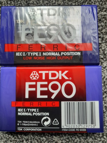 Tdk fe90 blank audio - blank, cassette
