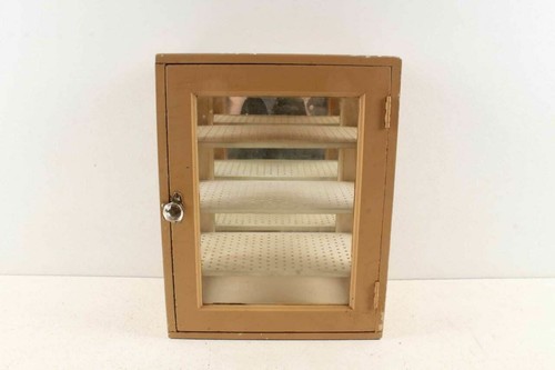 Antique wooden glass medical - glass,