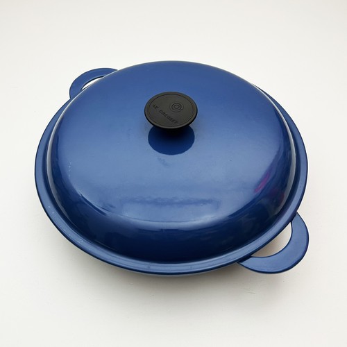 Creuset blue enamelled cast - creuset,