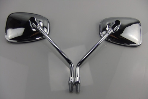 Chrome mirrors for kawasaki - 2x,