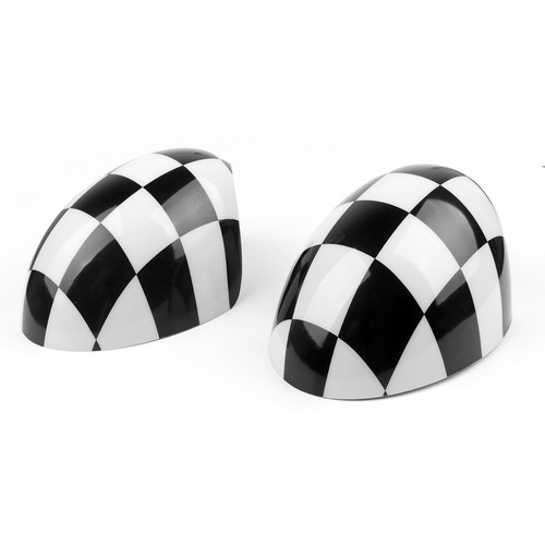 Checkered wing mirror - mirror, covers