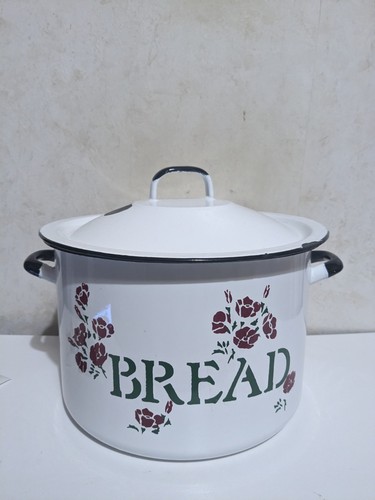 Enamel bread bin made - bread,