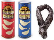 Potato Chip Snake Can Practical Joke Scary Prank Funny Novelty Stocking Filler