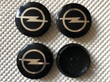 4 pcs Opel Alloy Wheel Center Cap Hub Centre Caps Brand New 56mm Black Silver
