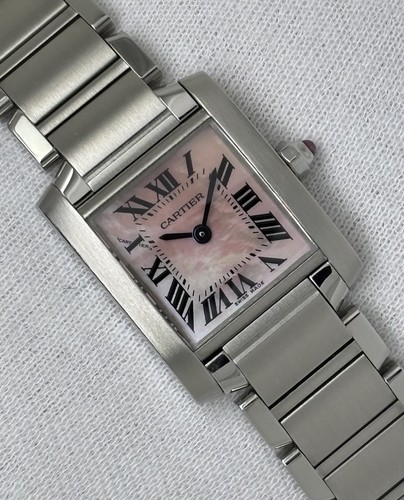 Cartier tank francaise pink - cartier,