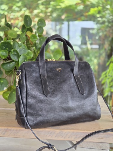 Fossil sydney black - sydney, leather