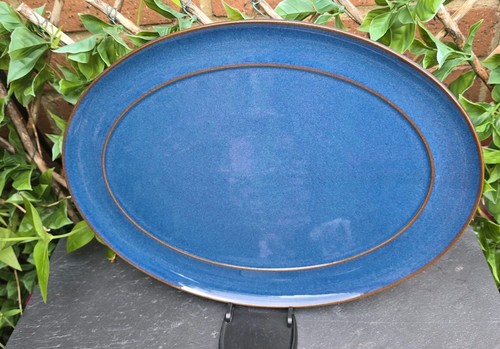 Denby boston blue oval carving - denby,