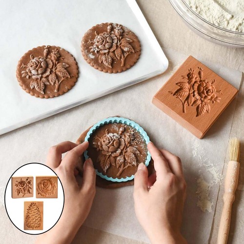 Wooden cookie mold embossing - wooden,