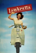 1960s Vintage Lambretta Scooter Sales Poster 13 x 19 Giclee Iris Print