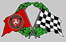 ISLE OF MAN TOURIST TROPHY ILE DE MAN TT STICKER STICKER 12cmX7.5cm FA068