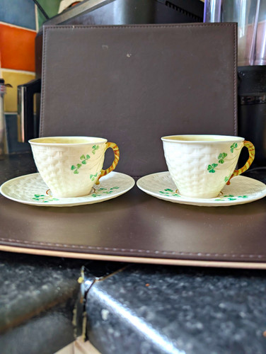 Belleek porcelain tea cup - belleek, &