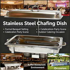 11L Stainless Steel Chafing