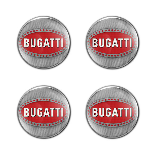 Bugatti logo stickers - stickers, 4pcs