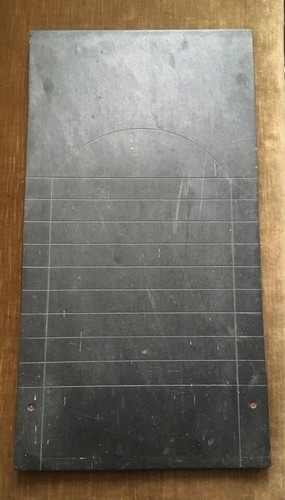 Antique slate shove - shove, ha'penny