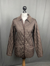Barbour Vintage Langdale Women`s Brown Quilted Jacket Size UK 14 US 10