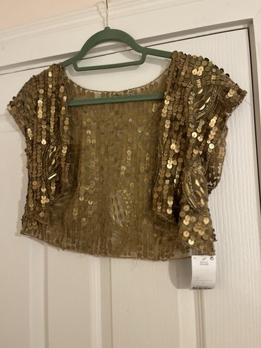 Next gold sequin bolero - sequin, brand