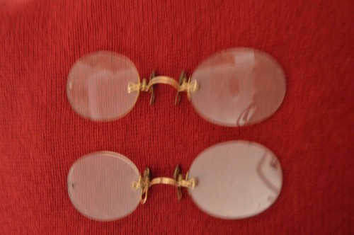 Georgian pince nez gold - pince,