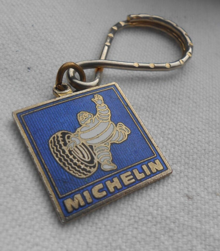 Vintage michelin man - man, blue