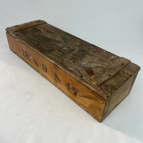 Vintage wooden storage chest - wooden,