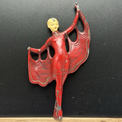 Art deco lady red figure - art, in