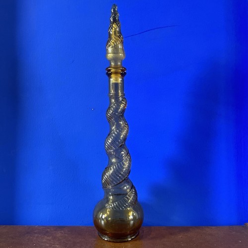 1960s amber glass italian - amber,