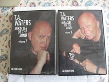 T.A. Waters MIRACLES OF THE MIND dvds Volumes 1&2. Magic mentalism