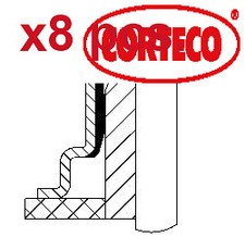 X8 PCS VALVE STEM GASKET SEAL