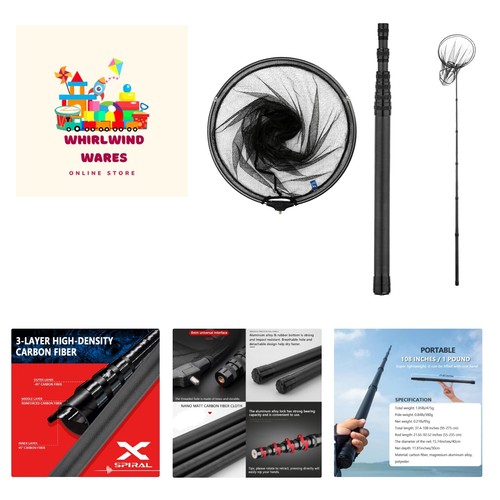 Long fishing net telescoping - long,