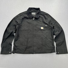 Carhartt Duck Detroit Jacket Blanket Lining Rugged Flex Men’s Size M Fits Like L