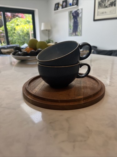 Pair denby blue jetty - a, of
