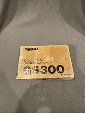 YAMAHA GS300 SNOWMOBILE OWNERS MANUAL 1970 STARTING BREAK IN TROUBLESHOOTING