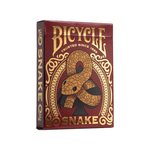 Bicycle snake playing - snake, cards