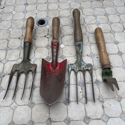Vintage gardening hand tools - vintage,