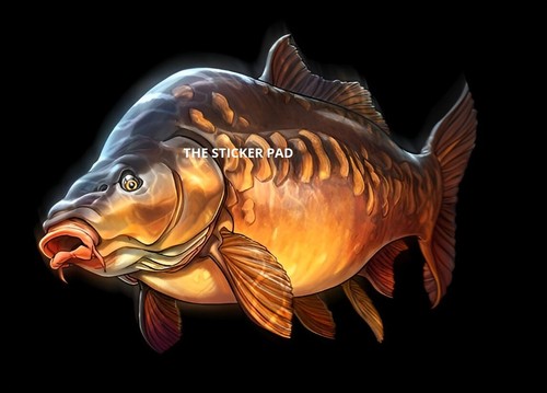 Vinyl sticker carp - vinyl,