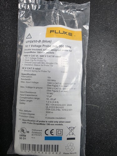 Scopemeter fluke vps410 b - scopemeter,