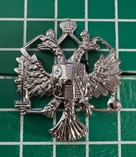1st Queens Dragoon Guards Chrome Cap Badge  BB-357
