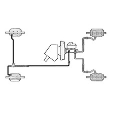 Complete Braided Brake Line