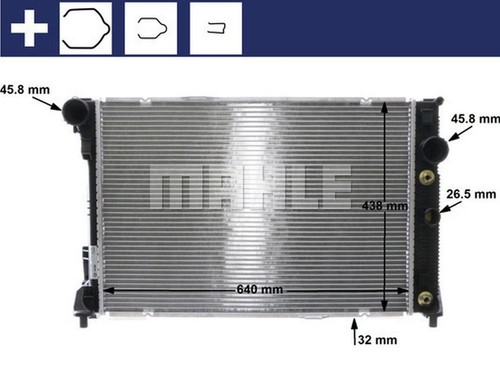 Mahle radiator cr1176000s - mahle,