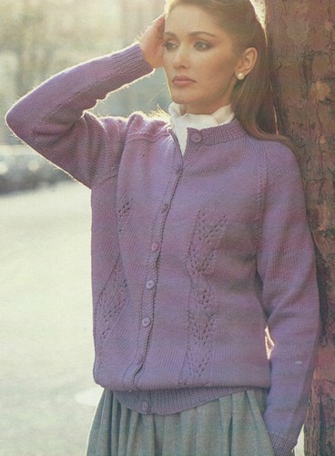 Ladies cardigan knitting - cardigan,
