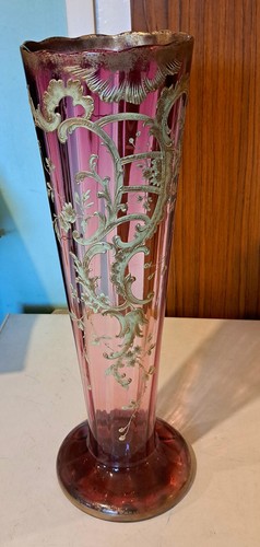 Antique moser legras vase - antique, moser/legras?/vase