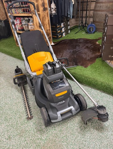 Stiga lawnmower bundle deal - stiga,