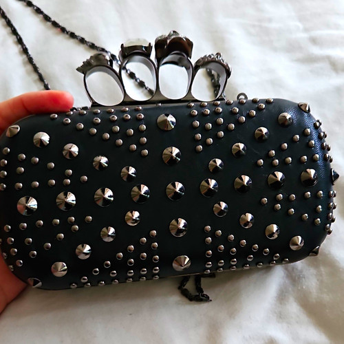 Koko black studded crystal - black,