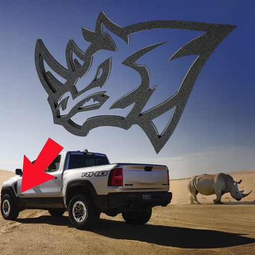 Pair rhino emblems fits rho - pair,