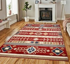 Dark Rusty Warm Red Floor Rugs