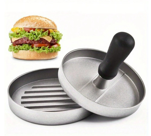 Burger press round stainless - press,