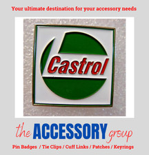 New metal Castrol fuel logo