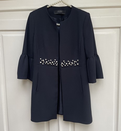 Zara coat jacket navy - zara,