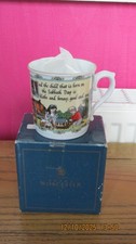 Royal Worcester Fine Porcelaine Birthday Mugs Sunday's Child 1998 Sue Scullard