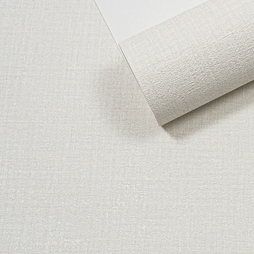 Plain white textured wallpaper - white,