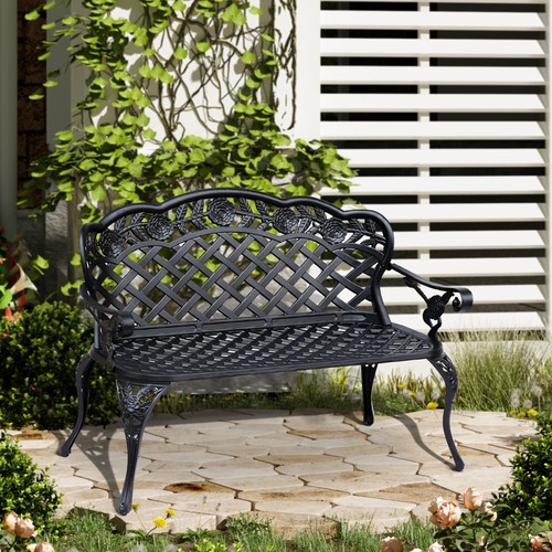 Garden bench cast aluminium - bench,